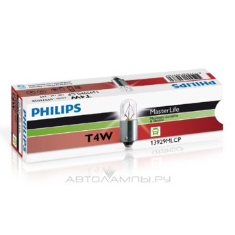 T4W 24V-4W (BA9s) (������������+������.���� ������) MasterLife 13929MLCP