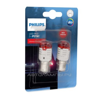 P21W 12V-LED (BA15s) Red 1.75W Ultinon Pro3000 (ку.2шт.) 11498U30RB2
