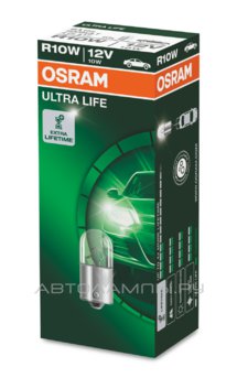 R10W 12V-10W (BA15s) (увелич. срок службы) Ultra Life 5008ULT