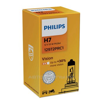 H7 12V- 55W (PX26d) ( +30% света) Vision (Premium) 12972PRC1 EU