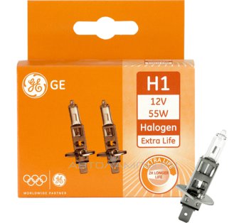 H1 12V- 55W (P14,5s) (увелич. срок службы) Extra Life (к.уп.2шт.) 17465 (50310DPU) 50310DPU